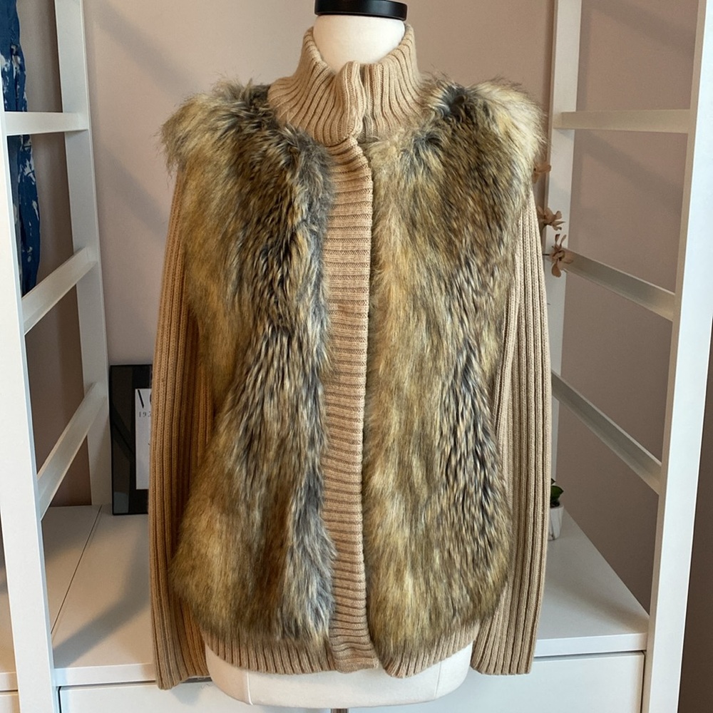 MICHAEL Michael Kors Faux Fur Sweater